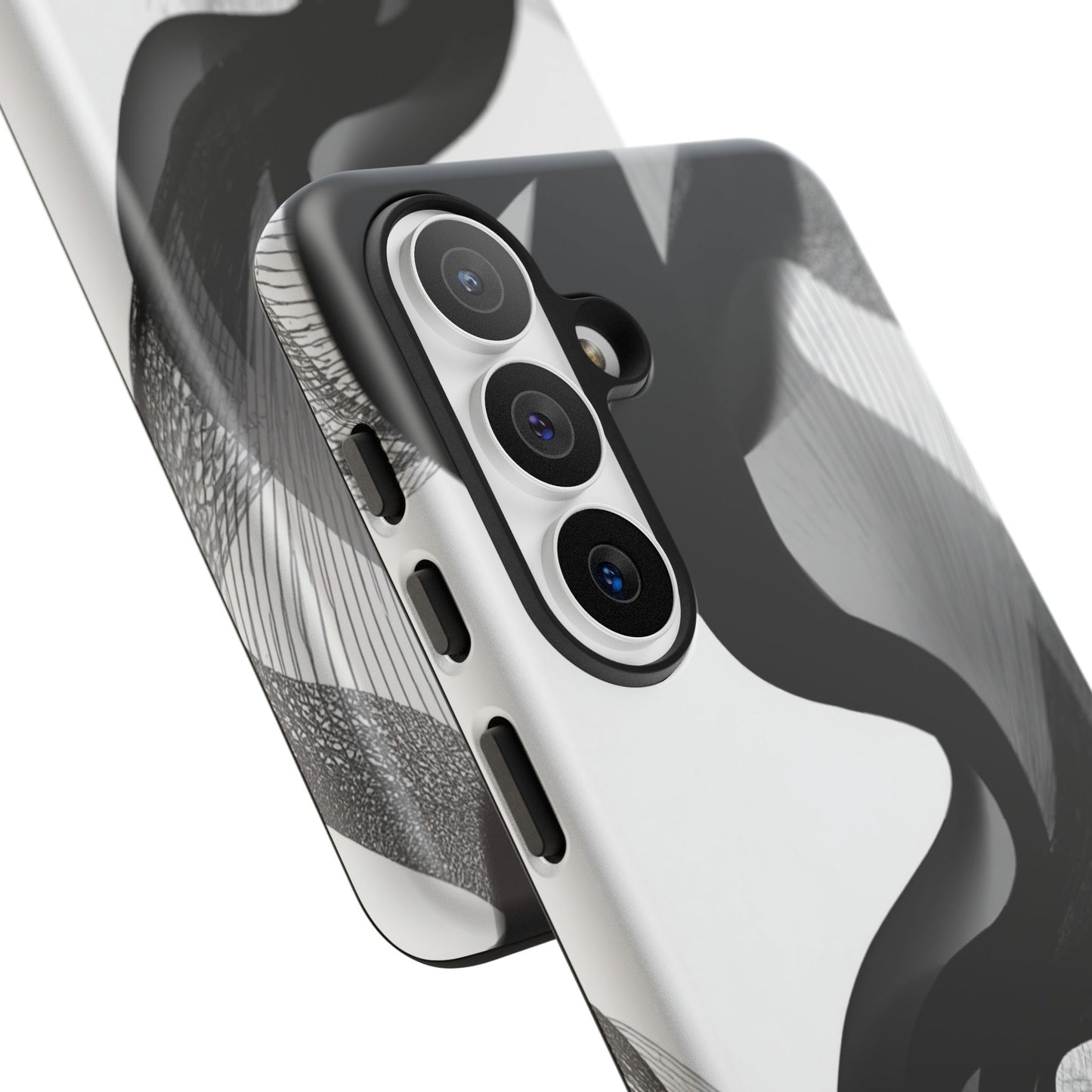 Phone Case — Monochrome Abstract Protective Cover