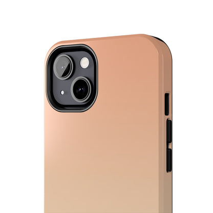 Gradient Tough Phone Case — Peach Ombre Protective Cover