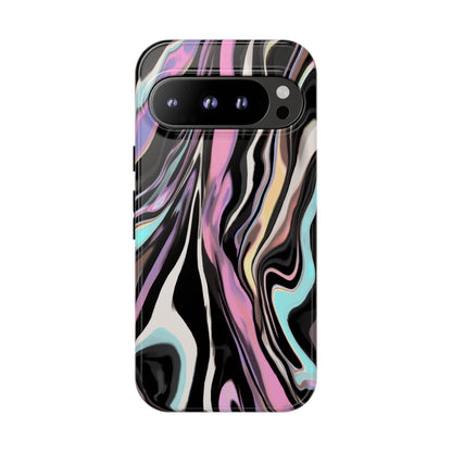 Abstract Marble Tough Phone Case — Pastel Swirl Protective Cover