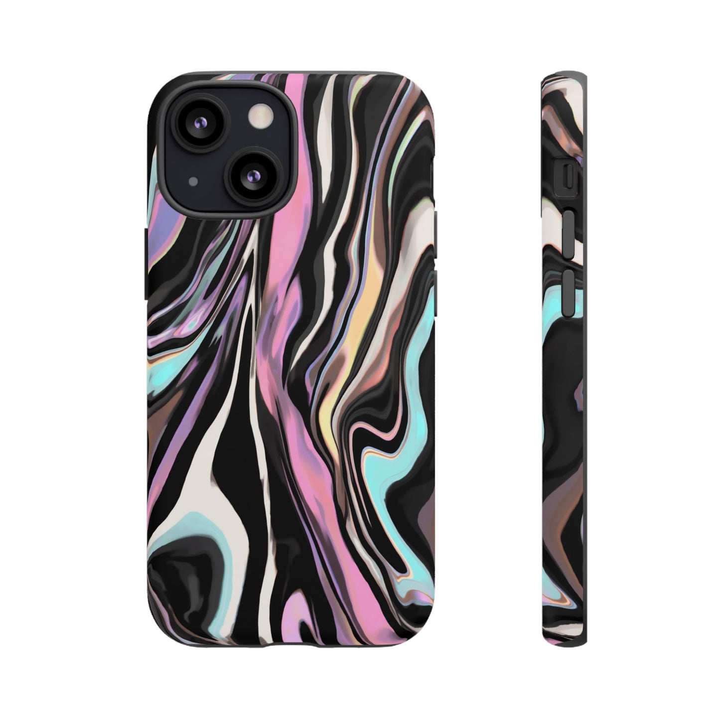 Abstract Marble Tough Phone Case — Pastel Swirl Protective Cover