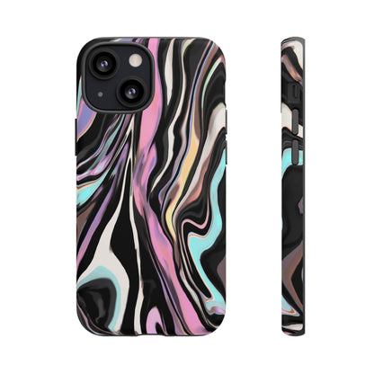 Abstract Marble Tough Phone Case — Pastel Swirl Protective Cover