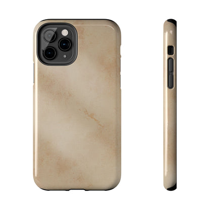 Tough Phone Case — Vintage Beige Marble Protective Phone Cover