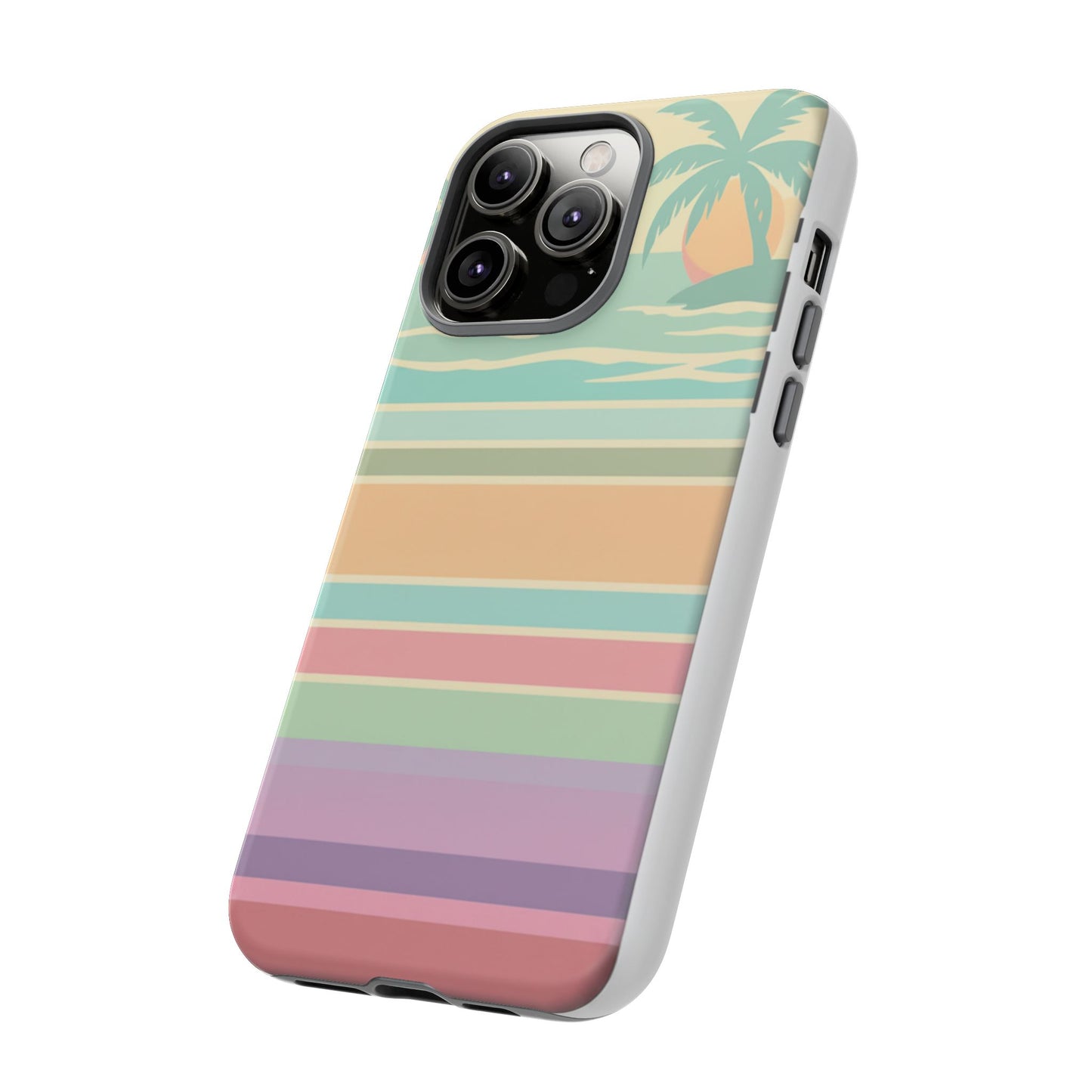 Tough Case — Retro Pastel Sunset Palm Tree Phone Case