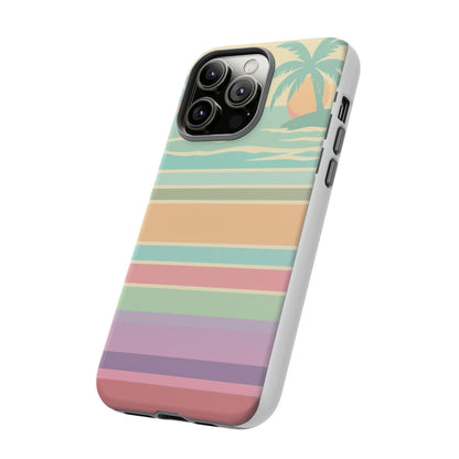 Tough Case — Retro Pastel Sunset Palm Tree Phone Case