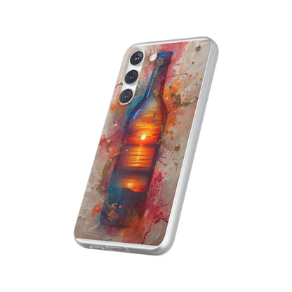 Copy of Floral Holographic Phone Case — Iridescent Leaves & Flowers Flexi Case