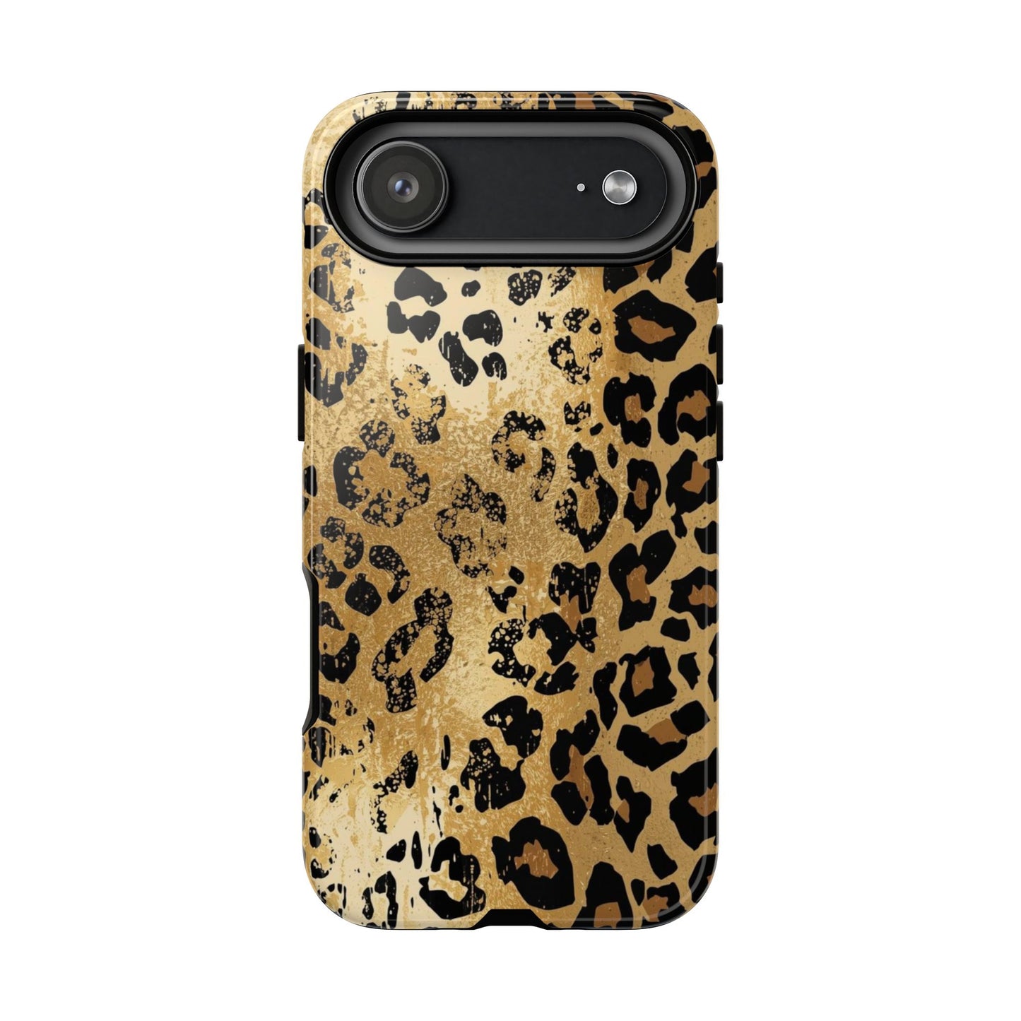 Leopard Print Tough Phone Case — Durable Protective iPhone Cover