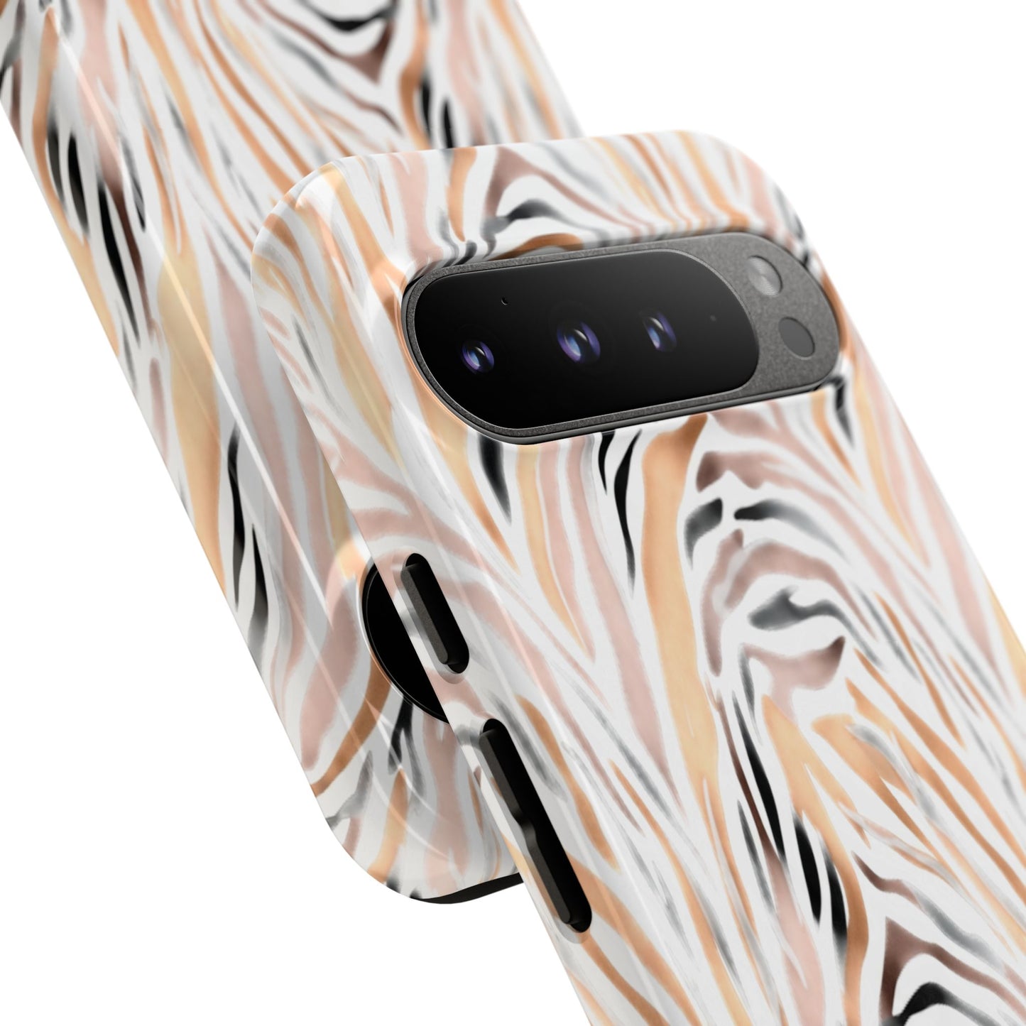Tough Case — Neutral Watercolor Tiger Stripe Phone Case