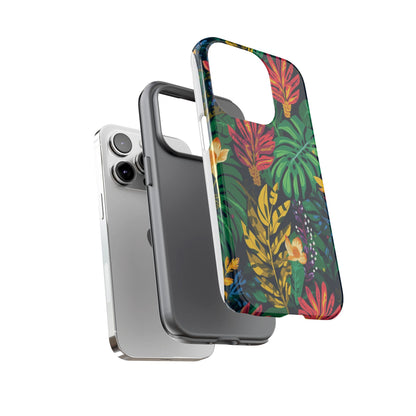 Tropical Floral Phone Case — Vibrant Jungle Leaf Protective Cover