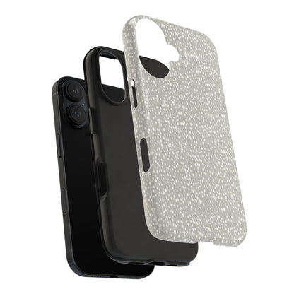 Speckled Gray Tough Phone Case — Protective Shockproof iPhone Cover
