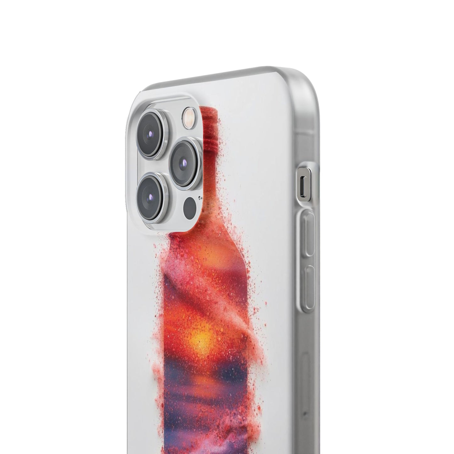 Galaxy Bottle Phone Case — Abstract Cosmic Beverage Design Flexible Case