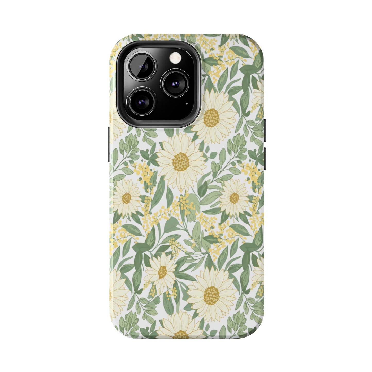 Daisy Meadow Tough Phone Case — Floral Protective Phone Cover