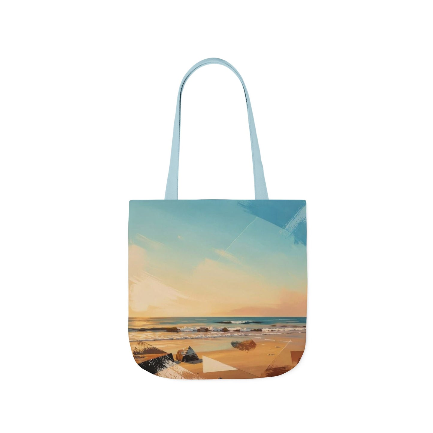 Beach Sunset Canvas Tote Bag