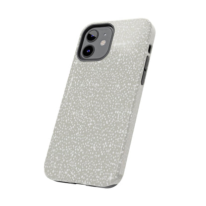 Speckled Gray Tough Phone Case — Protective Shockproof iPhone Cover