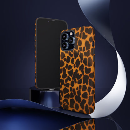 Leopard Print Tough Phone Case — Slim Protective iPhone Cover