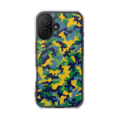 Camouflage Magnetic Clear Impact Phone Case