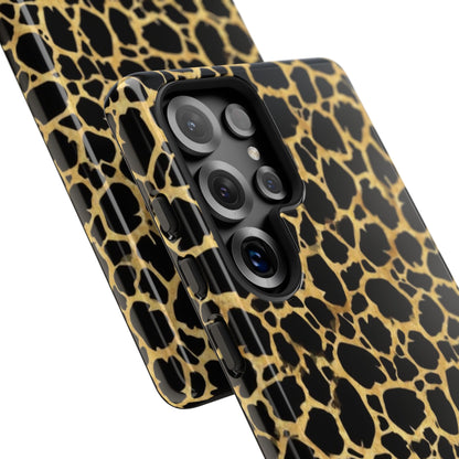 Giraffe Print Tough Phone Case — Durable Leopard-Style Protective Cover