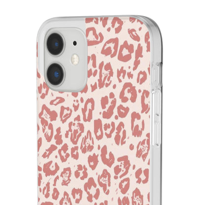 Pink Leopard Print Phone Case – Slim Flexible Protective Cover