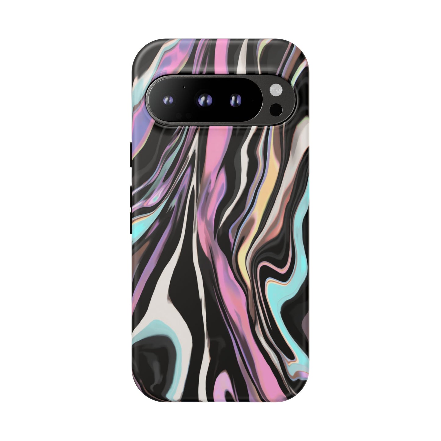 Abstract Marble Tough Phone Case — Pastel Swirl Protective Cover