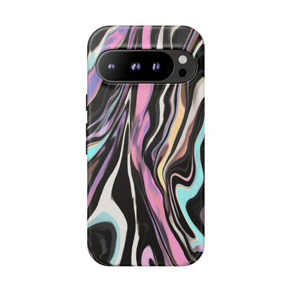 Abstract Marble Tough Phone Case — Pastel Swirl Protective Cover