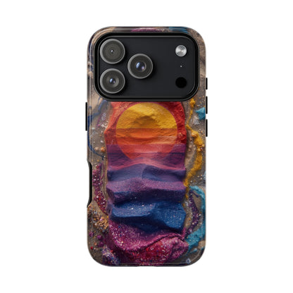 Phone Case — Colorful Sand Art Sunset Tough Protective Case