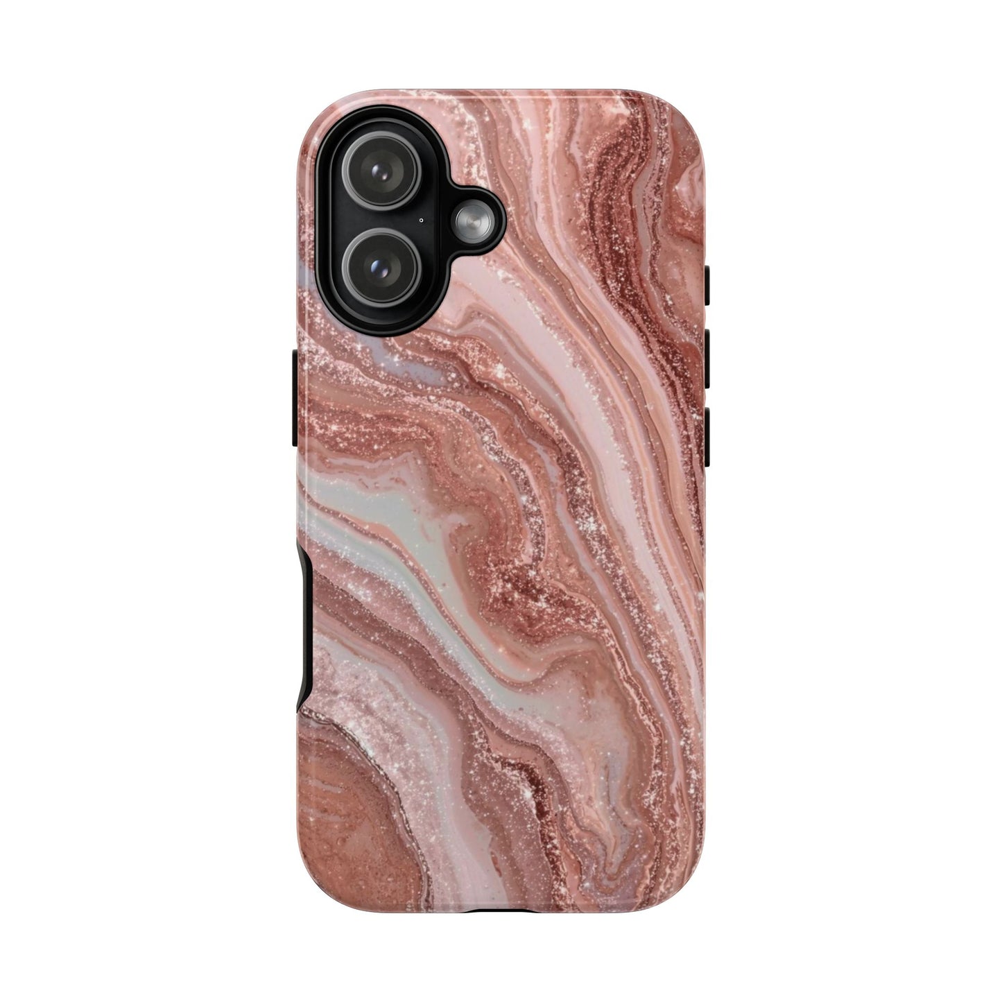 Rose Gold Marble Tough Phone Case