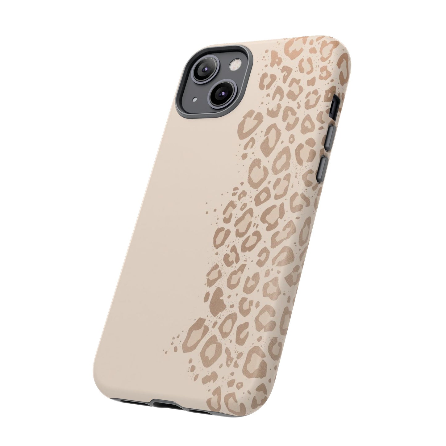 Phone Case – Beige Leopard Print Protective Cover