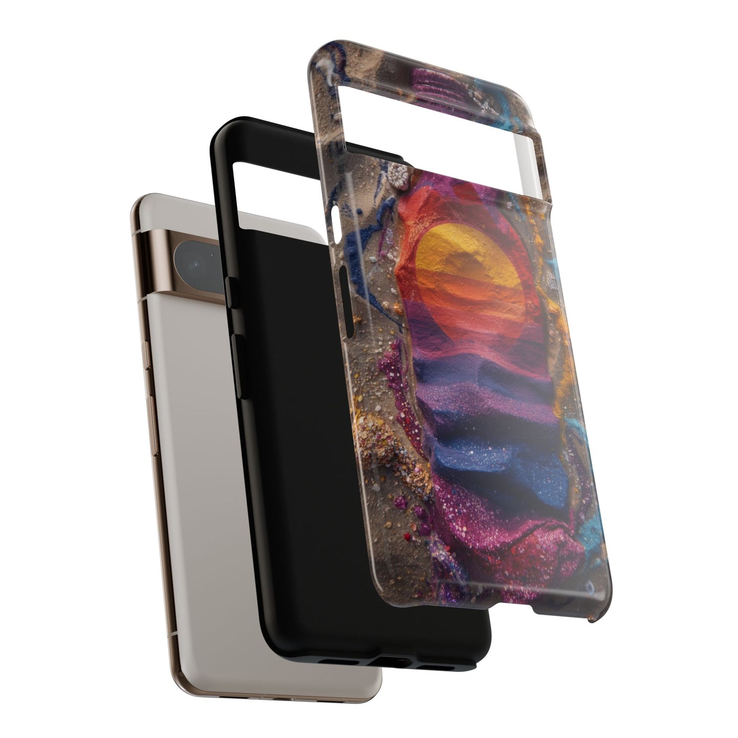 Phone Case — Colorful Sand Art Sunset Tough Protective Case