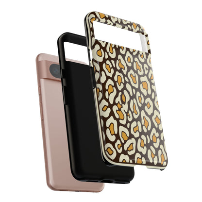 Leopard Print Tough Phone Case — Durable Protective iPhone Cover