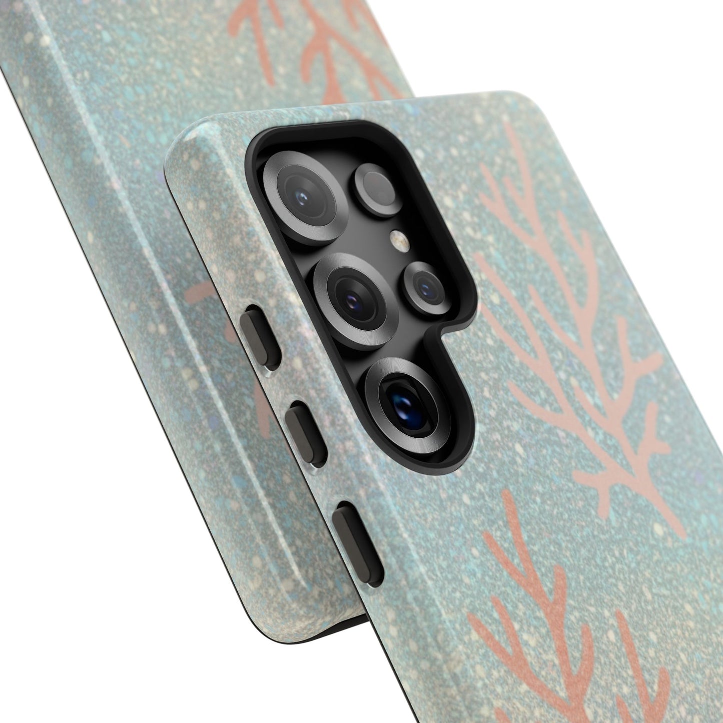 Seafoam Sparkle Phone Case – Coral & Seashell Tough Case