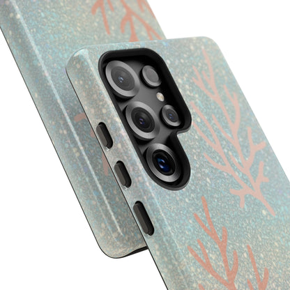Seafoam Sparkle Phone Case – Coral & Seashell Tough Case
