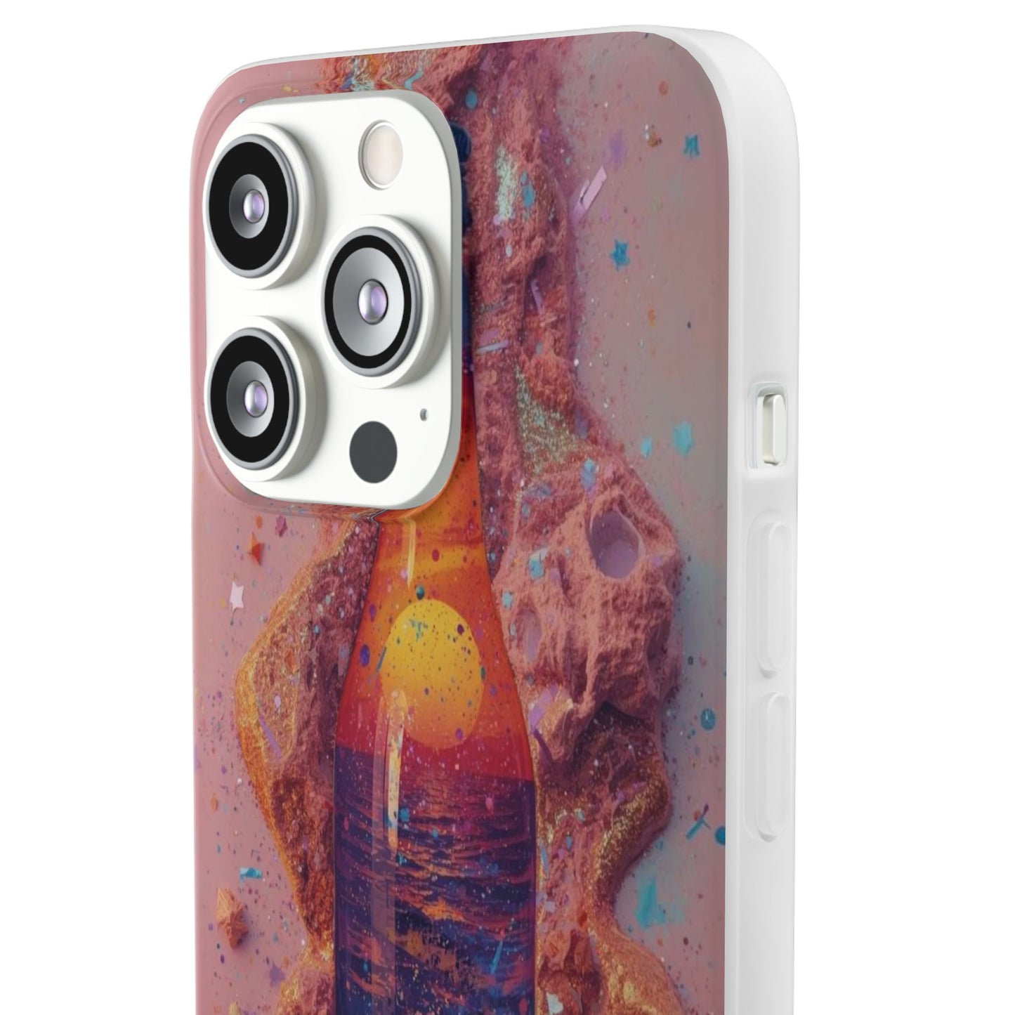 Phone Case — Surreal Sunset Bottle Art Flexible Protective Cover