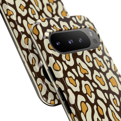 Leopard Print Tough Phone Case — Durable Protective iPhone Cover