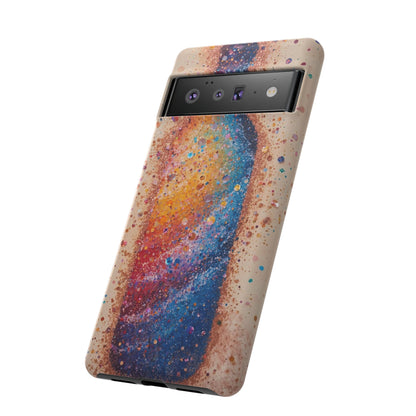 Galaxy Bottle Tough Phone Case — Colorful Nebula Splash iPhone Cover