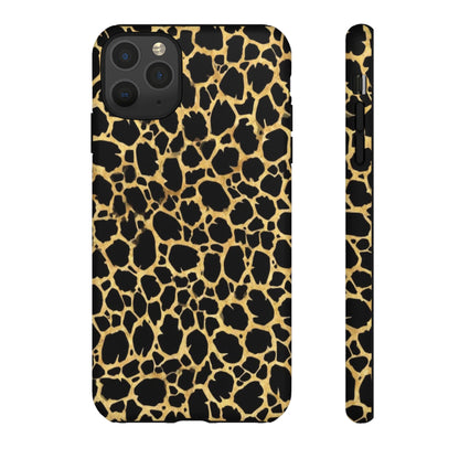 Giraffe Print Tough Phone Case — Durable Leopard-Style Protective Cover