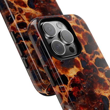 Tortoiseshell Phone Case — Protective iPhone Cover with Classic Amber Pattern