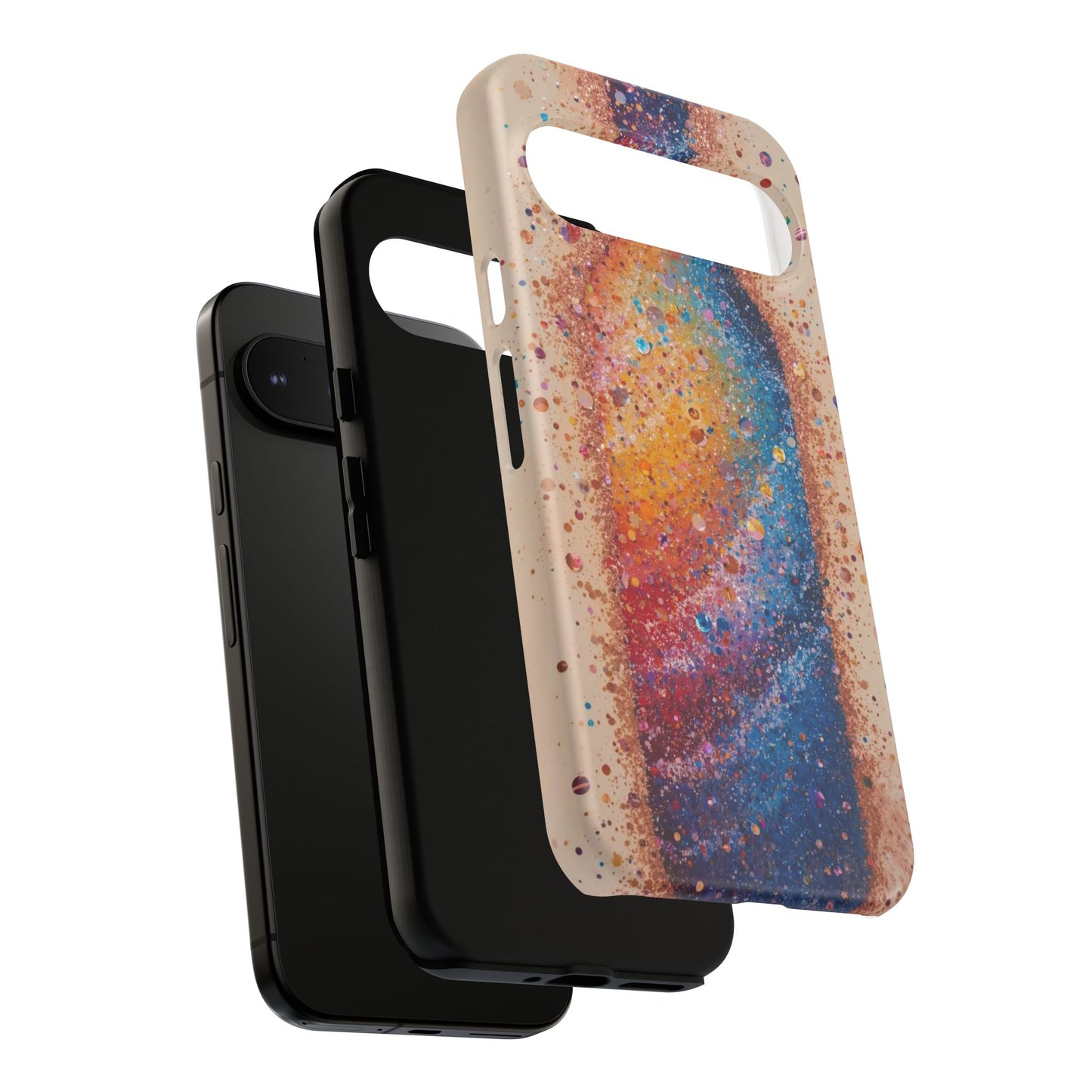 Galaxy Bottle Tough Phone Case — Colorful Nebula Splash iPhone Cover