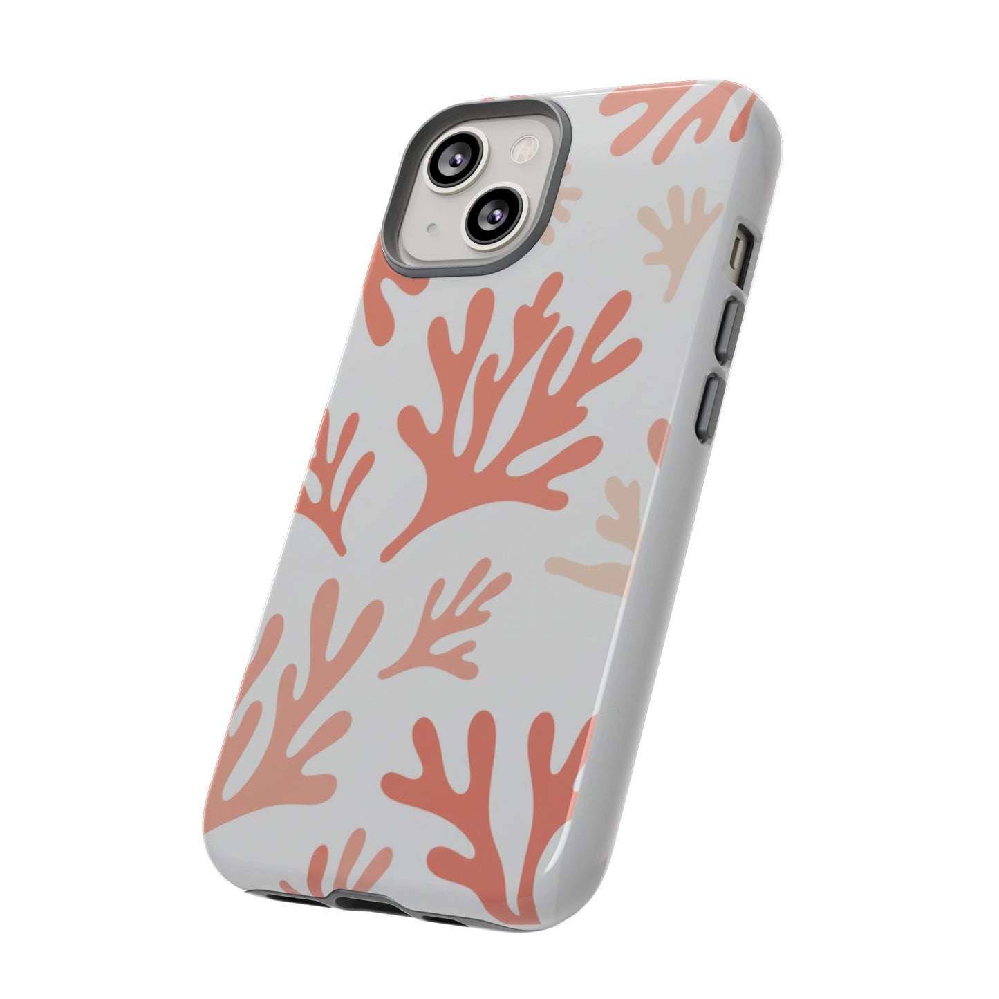 Coral Reef Pattern Tough Phone Case — Pink Beachy Protective Cover