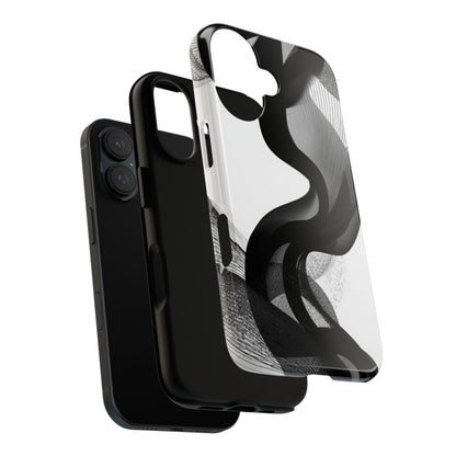 Phone Case — Monochrome Abstract Protective Cover