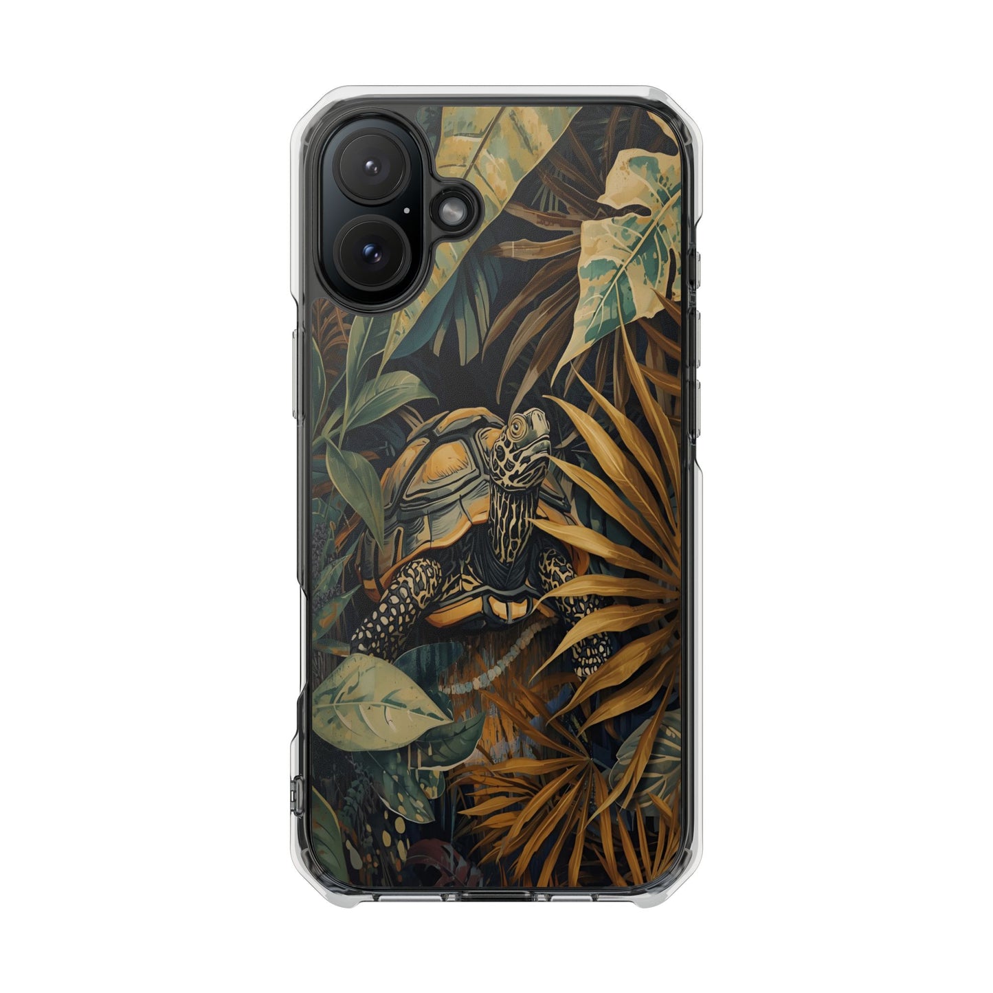 Turtle Jungle Magnetic Clear Phone Case
