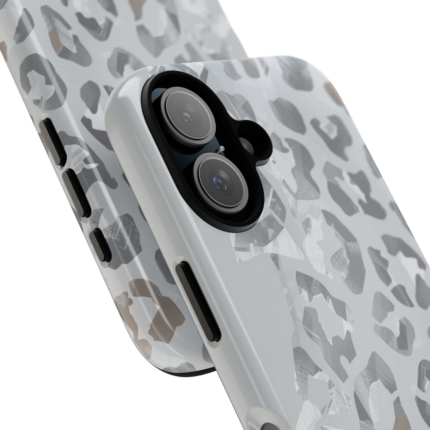 Silver Leopard Tough Phone Case
