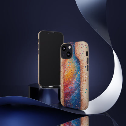 Galaxy Bottle Tough Phone Case — Colorful Nebula Splash iPhone Cover