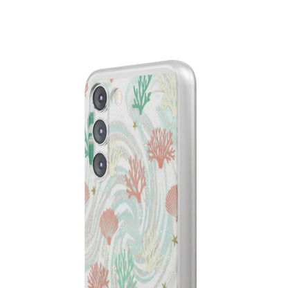 Pastel Seashell Phone Case — Coral Reef Wave iPhone Cover
