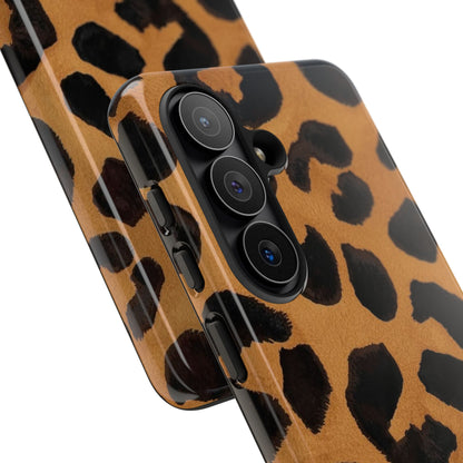 Leopard Print Tough Phone Case — Protective Animal Print iPhone Case