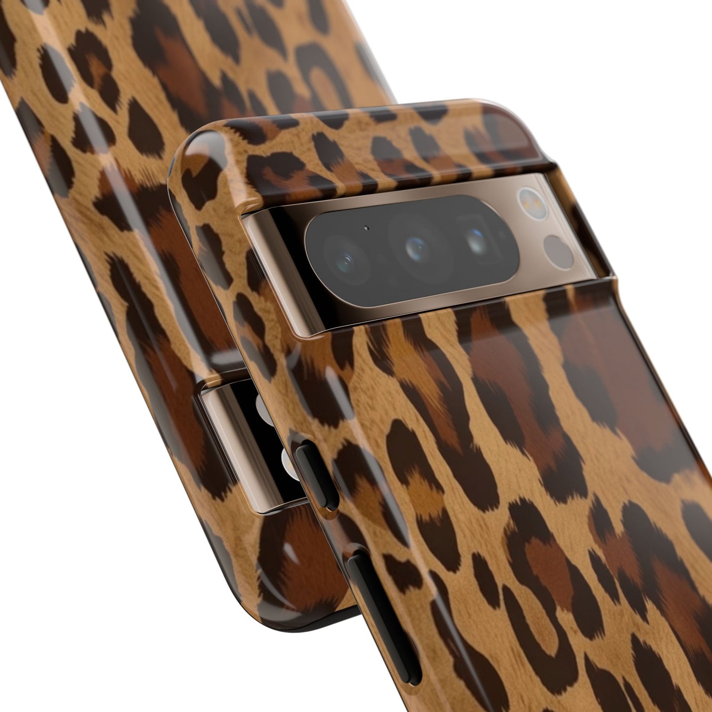 Leopard Print Tough Phone Case — Durable Animal Print Protective Cover