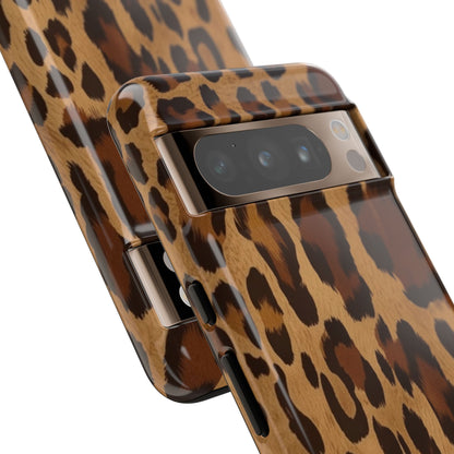 Leopard Print Tough Phone Case — Durable Animal Print Protective Cover
