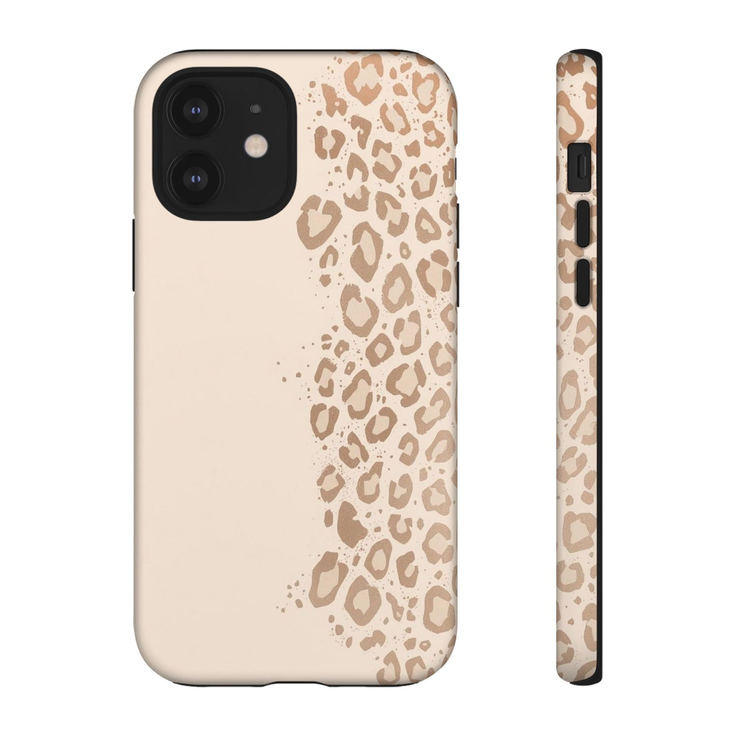 Phone Case – Beige Leopard Print Protective Cover