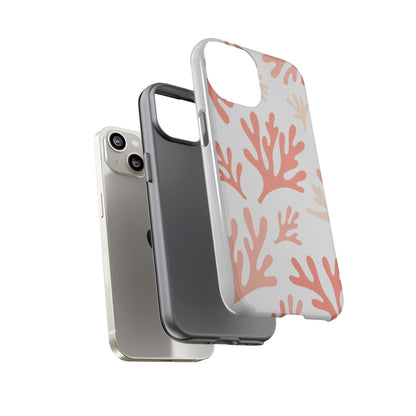 Coral Reef Pattern Tough Phone Case — Pink Beachy Protective Cover
