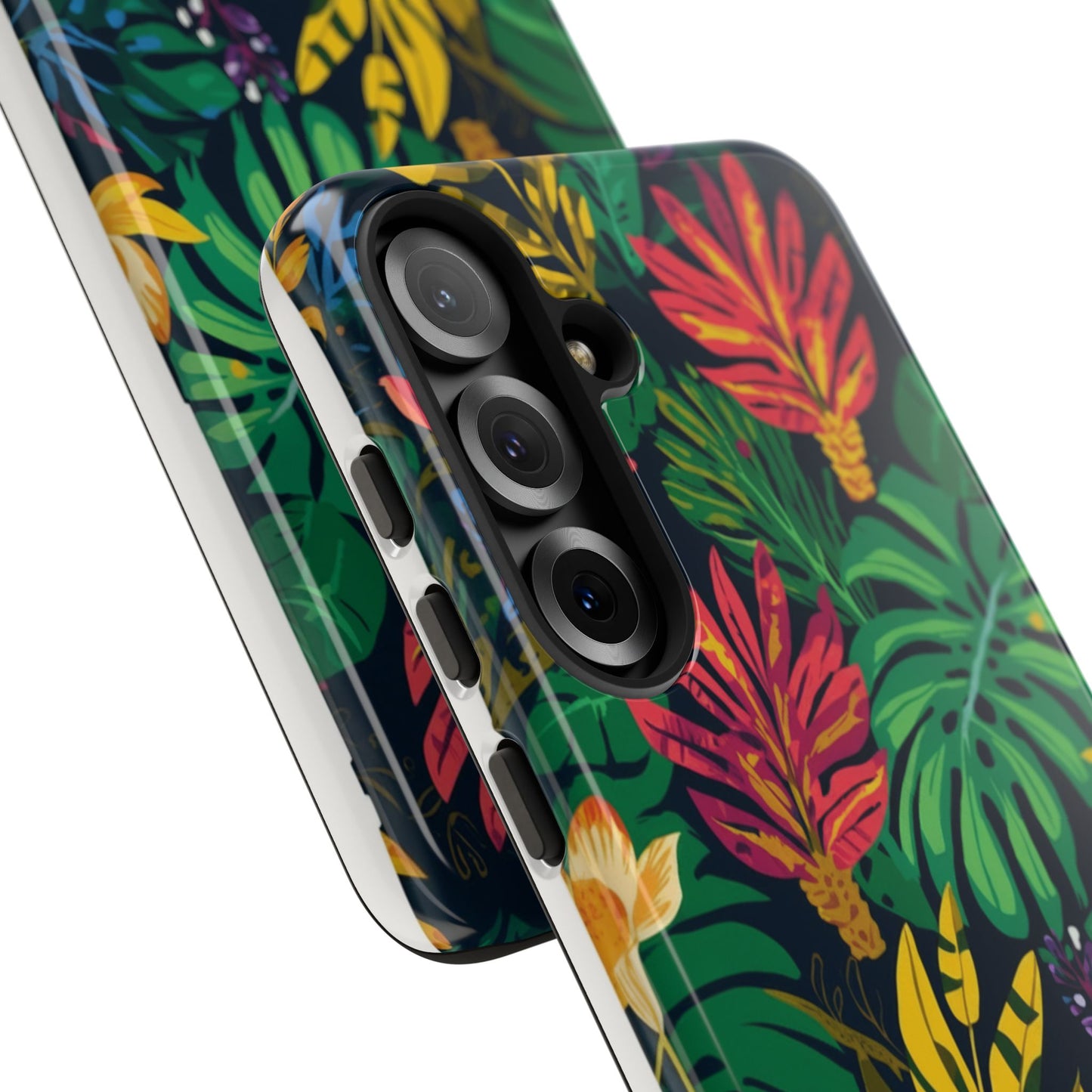 Tropical Floral Phone Case — Vibrant Jungle Leaf Protective Cover