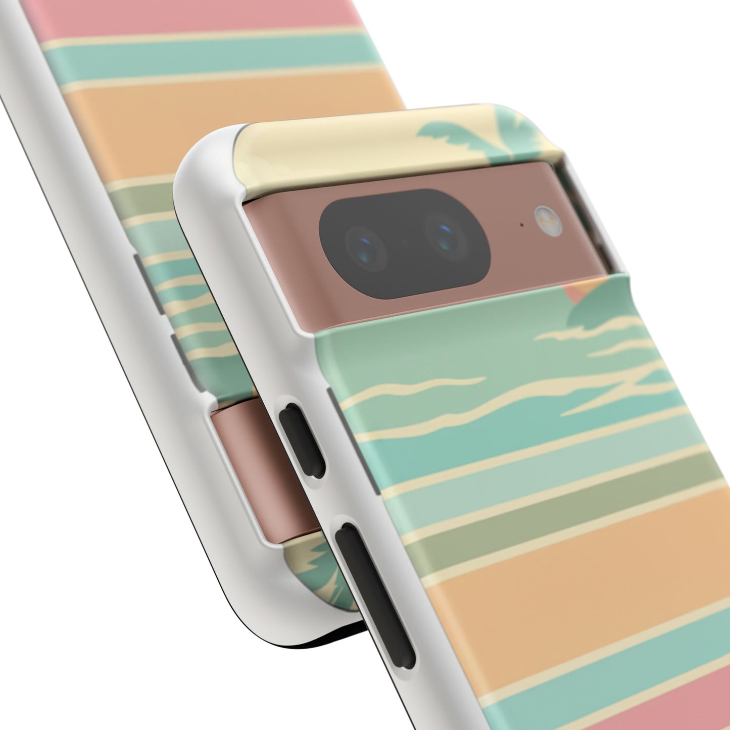 Tough Case — Retro Pastel Sunset Palm Tree Phone Case