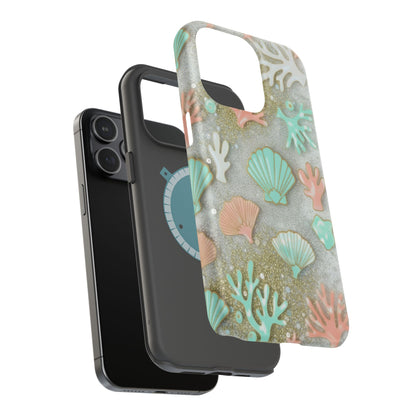 Seashell Coral Magnetic Impact Phone Case